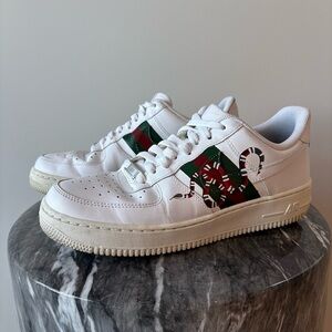 Custom Painted Men’s Nike Air Force 1s Size 9